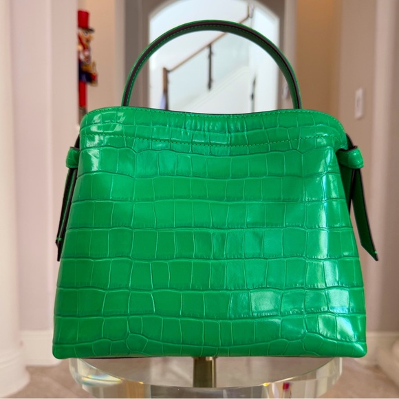 ๐SOLD๐ NWT Kate Spade New York Knott Croc- Embossed Medium Top-Handle Bag - Picture 4 of 6